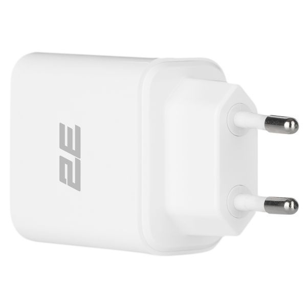 Зарядний пристрій мережевий 2E 20Вт USB-C PD, білий (2E-WC1USBC20W-W) 364833 фото