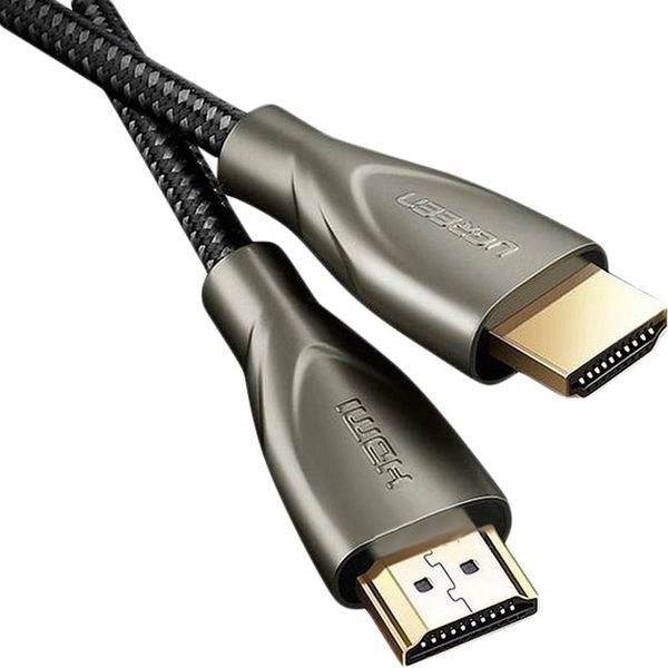 Кабель UGREEN HD131 HDMI - HDMI Carbon Fiber Zinc Alloy Cable 2m Grey 289547 фото