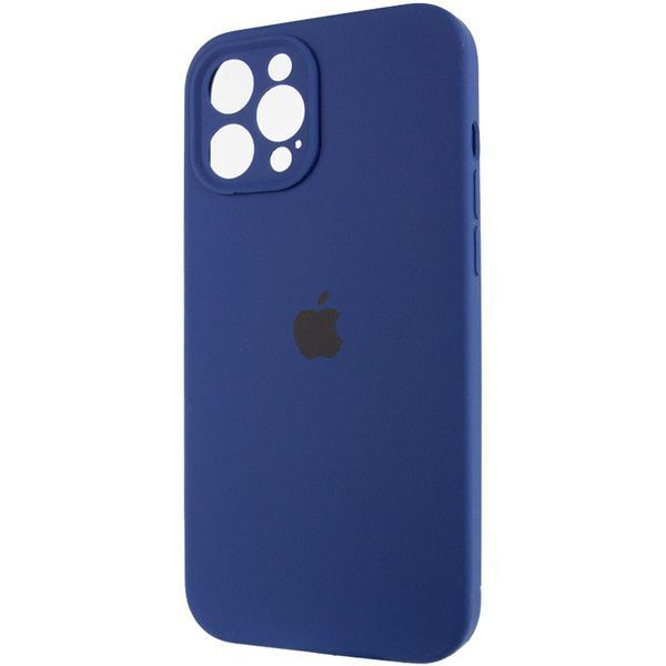 Чохол Silicone Case Full Camera Protective (AA) для Apple iPhone 12 Pro (6.1") Синій / Deep navy 204823 фото