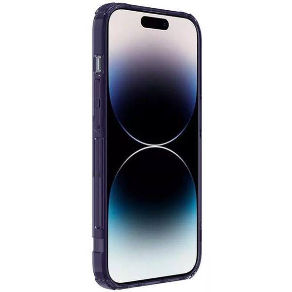 TPU чохол Nillkin Nature Pro Magnetic для Apple iPhone 14 Pro (6.1") Темно-фіолетовий (прозорий) 271715 фото