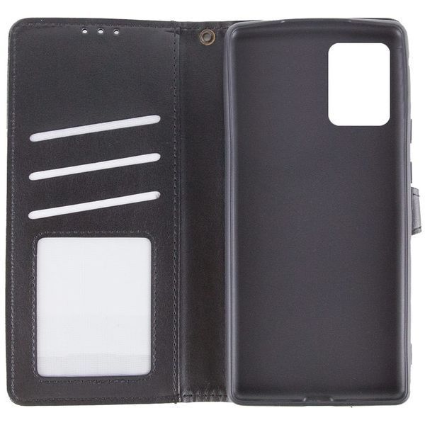 Шкіряний чохол-книжка GETMAN Gallant (PU) для Motorola Moto E13 Чорний 358663 фото