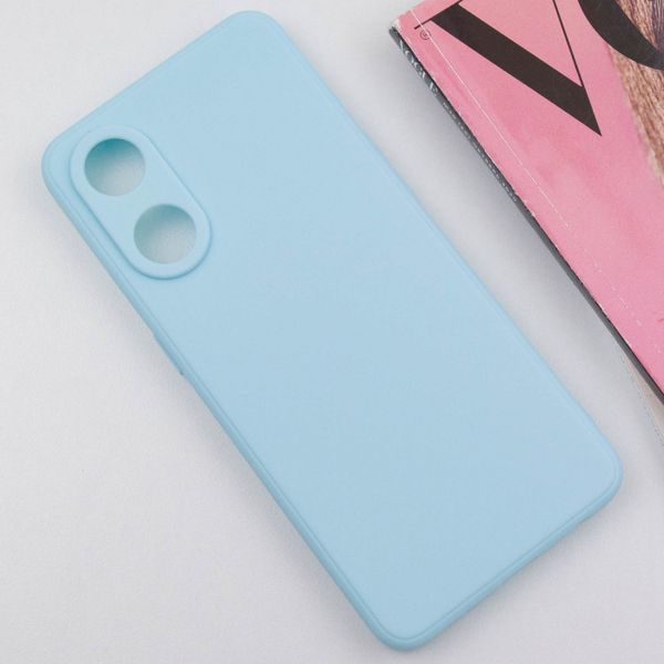 Силіконовий чохол Candy Full Camera для Oppo Reno 8 T 4G Бірюзовий / Turquoise 286354 фото