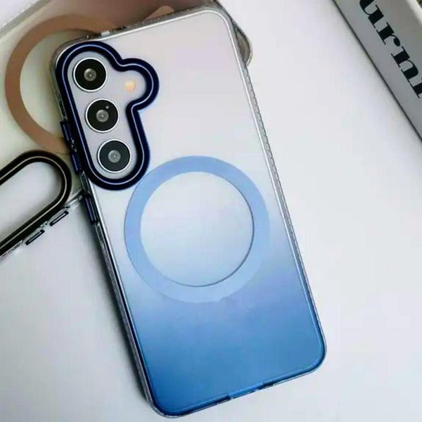 Чохол TPU+PC Phantom with MagSafe для Samsung Galaxy S25+ Blue 377590 фото