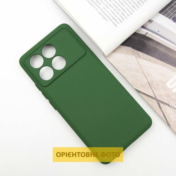 Чохол TPU GETMAN Liquid Silk Full Camera для Xiaomi Poco X6 / Note 13 Pro 5G Зелений / Dark green 397754 фото