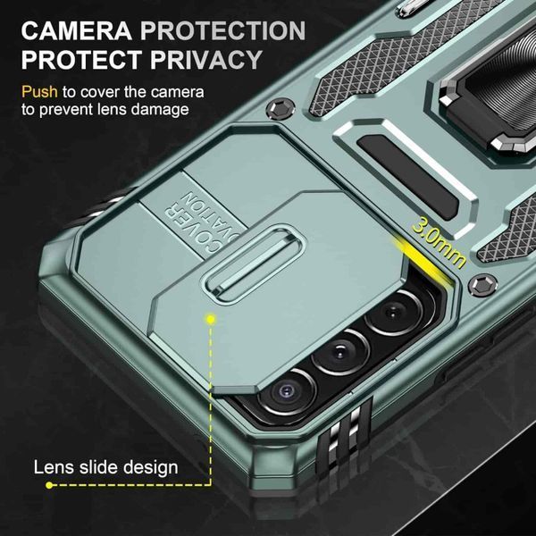Ударопрочный чехол Camshield Army Ring для Samsung Galaxy A53 5G Зеленый / Light Green 256179 фото