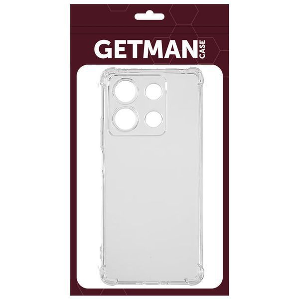 TPU чехол GETMAN Ease logo усиленные углы для Xiaomi Poco X6 / Note 13 Pro 5G Бесцветный (прозрачный) 285220 фото