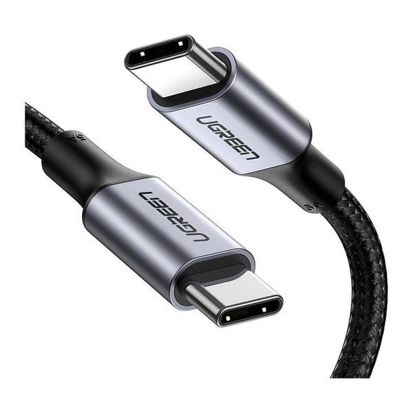 Кабель UGREEN US316 USB Type-C To USB Type-C Cable Aluminum Case With Braided 1.5m Black (70428) 278842 фото