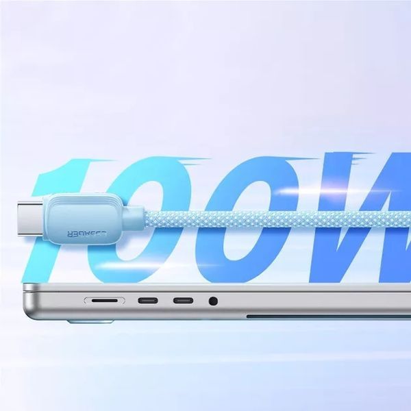 Кабель ESSAGER Breeze USB Cable Type C To Type C 2M 100W (EXCTT1-WLA02-P) White 317299 фото
