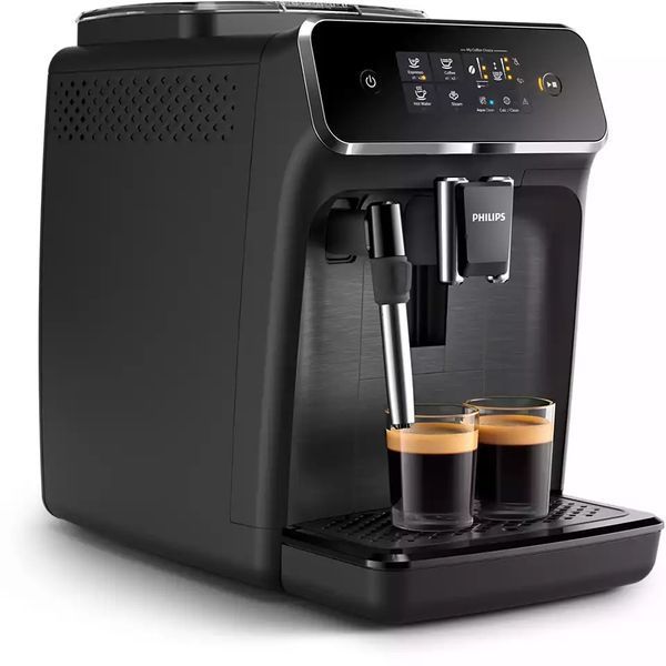Кавомашина Philips Series 2200 1.8л, зерно, ручний капучинатор, авторецептів - 1, чорний (EP2220/10) 367472 фото