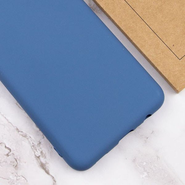 Чохол TPU GETMAN Liquid Silk Full Camera для Samsung Galaxy S22 Ultra Синій / Navy Blue 345445 фото