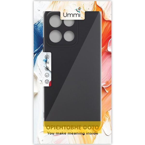 Чохол Silicone Cover Ummi Lakshmi Full Camera (AA) для Motorola Moto G35 Чорний / Black 399385 фото