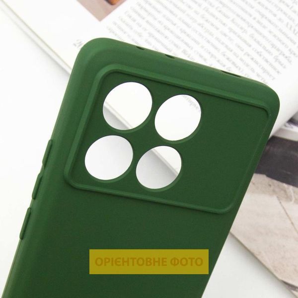 Чохол TPU GETMAN Liquid Silk Full Camera для Xiaomi Poco X6 / Note 13 Pro 5G Зелений / Dark green 397754 фото