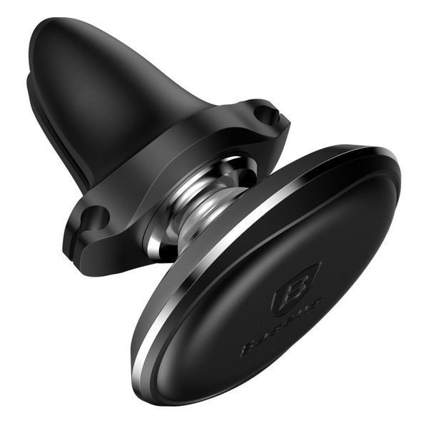 Автомобільний тримач Baseus Magnetic Car Mount with Cable Clip Air Vent Version (C40141201113-00) black 396934 фото