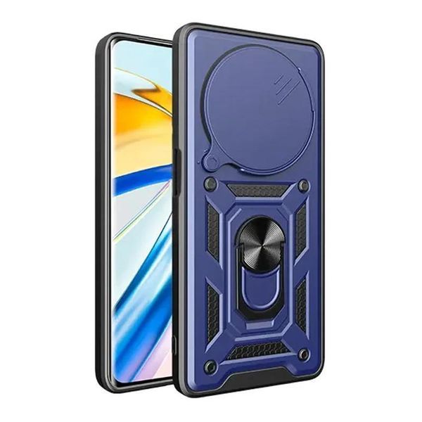 Чохол Ummi Camshield Serge Ring для Xiaomi Redmi Note 14 Pro 5G / Poco X7 Синій 396232 фото