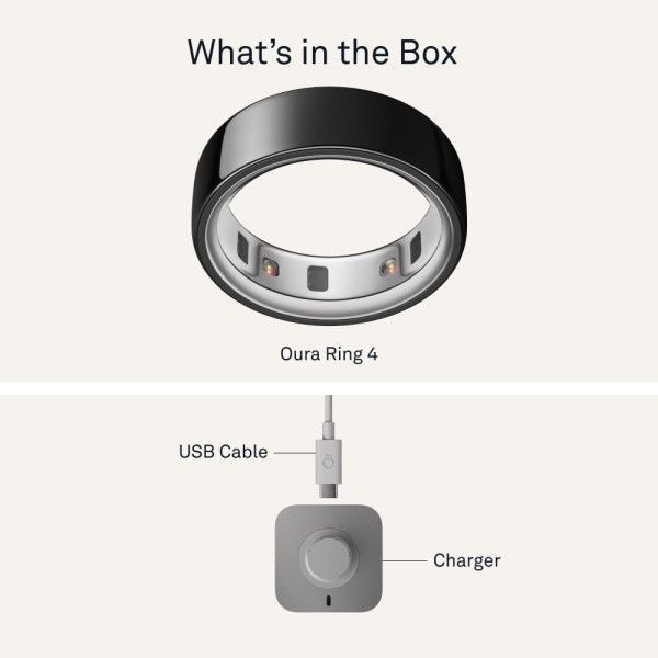 Смарт-кільце Oura Ring 4 Ceramic Cloud Size 12 (JZ90-57460-12) 411446 фото