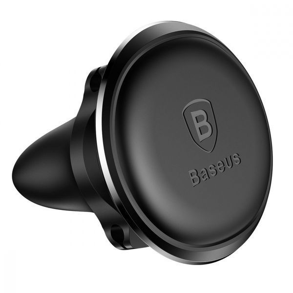 Автомобільний тримач Baseus Magnetic Car Mount with Cable Clip Air Vent Version (C40141201113-00) black 396934 фото