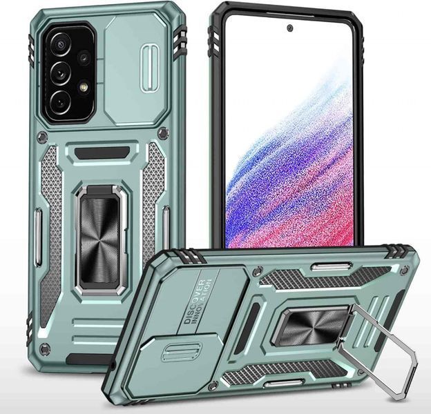 Ударопрочный чехол Camshield Army Ring для Samsung Galaxy A53 5G Зеленый / Light Green 256179 фото