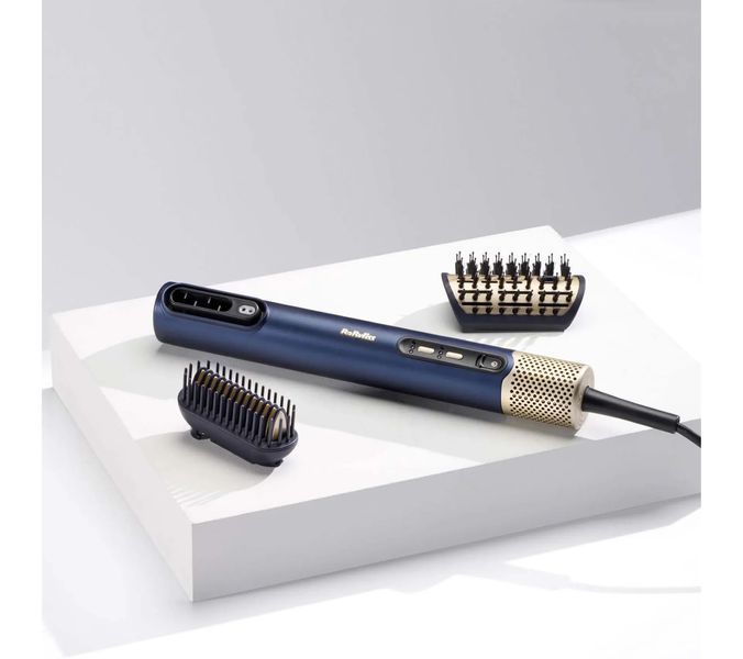 Стайлер Babyliss Air Wand, 1600Вт, темп.режимов-3, подвійна іонізація, 2 насадки, синій (AS6550E) 373004 фото
