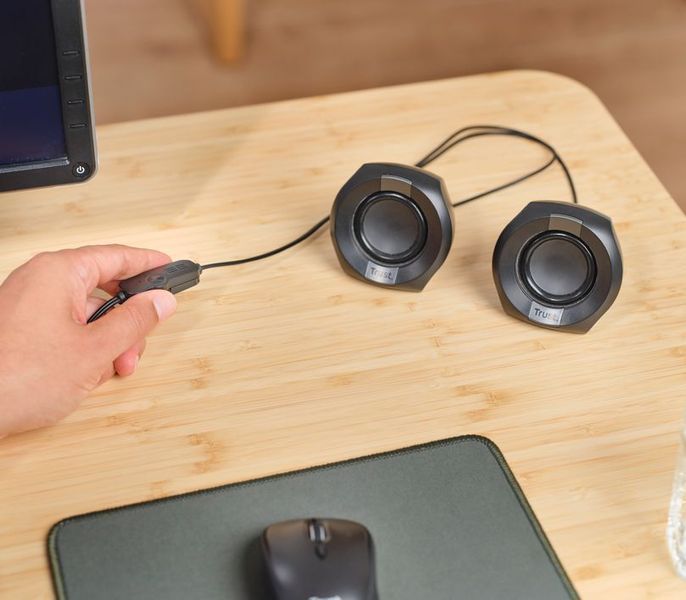 Акустична система Trust Polo Compact 2.0, USB/AUX, чорний 364539 фото