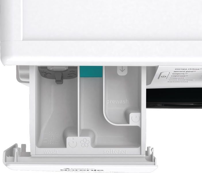 Пральна машина Gorenje фронтальна, 8кг, 1200, A+++, 46,5см, дисплей, інвертор, пара, Wi-Fi, білий (WPNEI82SBSWIFI) 375467 фото