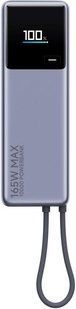 Портативна батарея Xiaomi 10000mAh 165W Integrated Cable (BHR9361GL) сірий 347124 фото
