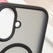 TPU+PC чохол Metal Buttons with MagSafe для Apple iPhone 16 (6.1") Чорний 318279 фото 4