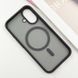 TPU+PC чохол Metal Buttons with MagSafe для Apple iPhone 16 (6.1") Чорний 318279 фото 3