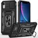 Ударостійкий чохол Camshield Army Ring для Apple iPhone XR (6.1") Чорний / Black 283598 фото 1