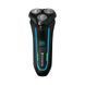 Бритва електр. Remington роторна Style Aqua, бритв.головок-3, Ni-Mh, сух.+волог., водонепрон., дорожн., чохол, чорно-синій (R6000) 370546 фото 1