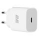 Зарядний пристрій мережевий 2E 20Вт USB-C PD, білий (2E-WC1USBC20W-W) 364833 фото 4