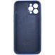 Чохол Silicone Case Full Camera Protective (AA) для Apple iPhone 12 Pro (6.1") Синій / Deep navy 204823 фото 4