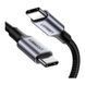 Кабель UGREEN US316 USB Type-C To USB Type-C Cable Aluminum Case With Braided 1.5m Black (70428) 278842 фото 4