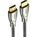Кабель UGREEN HD131 HDMI - HDMI Carbon Fiber Zinc Alloy Cable 2m Grey 289547 фото 1