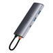 HUB Baseus Metal Gleam Multifunctional 7-in-1 (2xUSB3.0 + 4HKHD + 2xType-C + PD + TF + SD) (Grey) (WKWG020113) 268773 фото 7