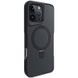 TPU+PC чохол Metal Buttons with MagSafe Carbon Ring для Apple iPhone 16 Pro (6.3") Чорний 321373 фото 8