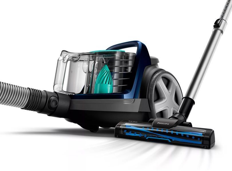 Пилосос Philips контейнерний 5000 series, 900Вт, конт пил -1,5л, НЕРА, турбощітка, синій (FC9556/09) 374084 фото