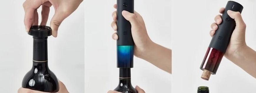 Електроштопор Xiaomi Electric Wine Opener (HU0120) Black 280011 фото