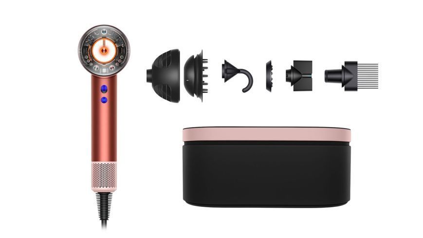 Фен Dyson Supersonic HD16 Nural Strawberry Bronze/Blush Pink (561725-01) з боксом EU 324063 фото