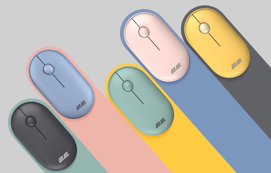 Миша 2E MF300 Silent, WL/BT, жовтий (2E-MF300WYW) 364068 фото