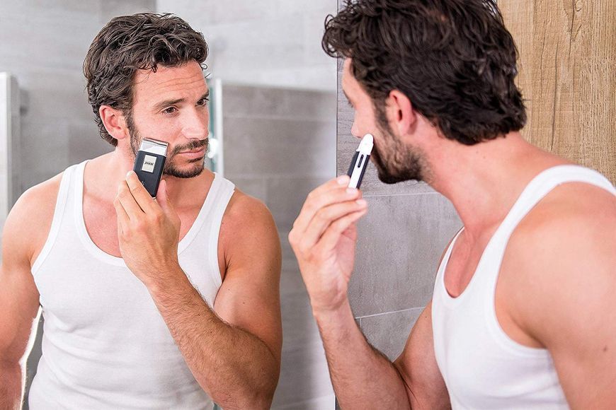 Бритва електр. WAHL сіткова Travel Shaver, бритв.головок-1, сух., тример, чорний (03615-1016) 362577 фото