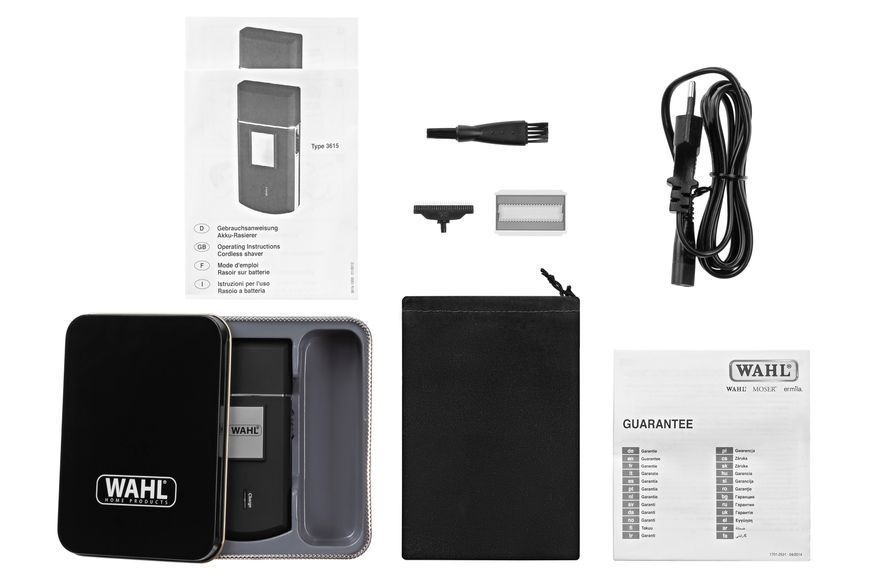 Бритва електр. WAHL сіткова Travel Shaver, бритв.головок-1, сух., тример, чорний (03615-1016) 362577 фото