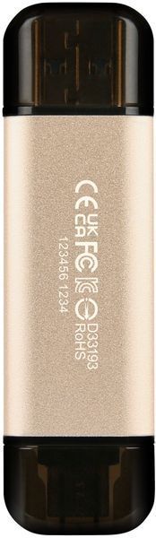 Накопичувач Transcend 128GB USB 3.2 Type-A + Type-C JetFlash 930 R420/W400MB/s Чорний (TS128GJF930C) 375055 фото