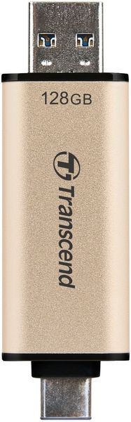 Накопичувач Transcend 128GB USB 3.2 Type-A + Type-C JetFlash 930 R420/W400MB/s Чорний (TS128GJF930C) 375055 фото