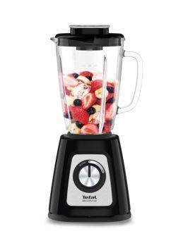Блендер Tefal стаціонарний Blendforce 800Вт, чаша-1250мл, скло, чорний (BL438831) 367747 фото