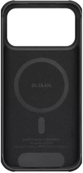 Чохол-накладка iPhone 17 Pro Pitaka Aramid ProGuard Case 600D Black/Grey Twill (KI1701MGP) 400639 фото