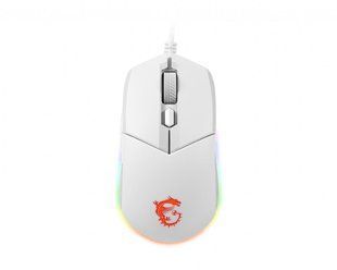 Mиша USB OPTICAL GAMING CLUTCH GM11 WHITE MSI 292134 фото