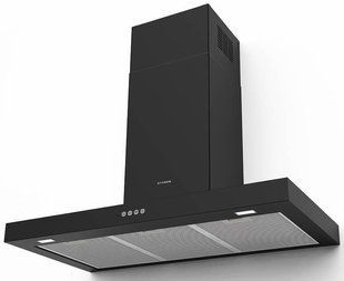 Витяжка Faber Т-подібна, 90см, 1186м.куб/год, Stilo Comfort Bk Matt A90, чорний матовий 373980 фото