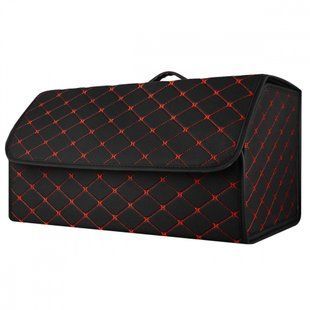 Органайзер у багажник автомобіля 54см*30см*30см black red 341838 фото
