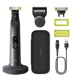 Бритва електр. Philips OneBlade Pro 360, Li-Ion, сух.+волог., індикатор заряду, твердий чохол, чорний (QP6652/61) 368729 фото