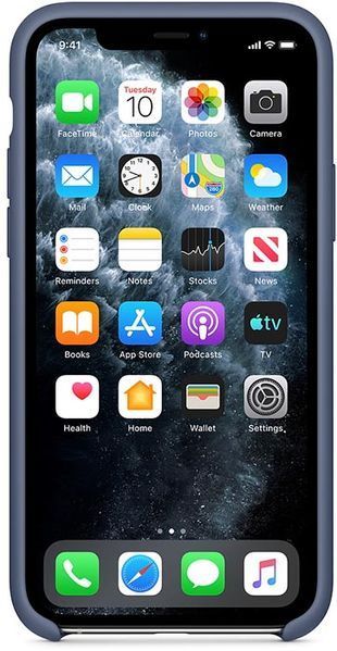 Чохол-накладка iPhone 11 Pro Max Apple AAA Silicone case Alaskan Blue 134560 фото